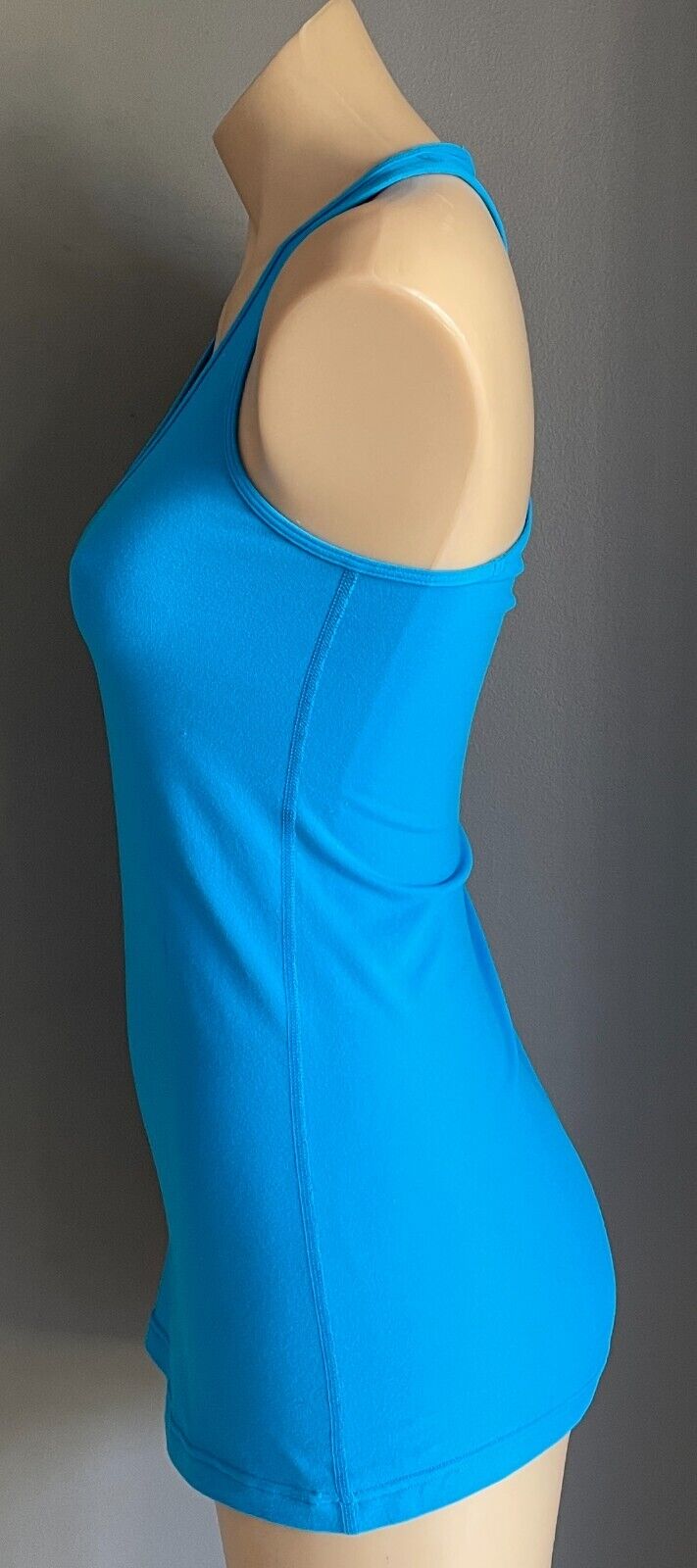 LULULEMON Tank Top Bright Blue Stretch Racer Back Sz 10 Activewear Gym New