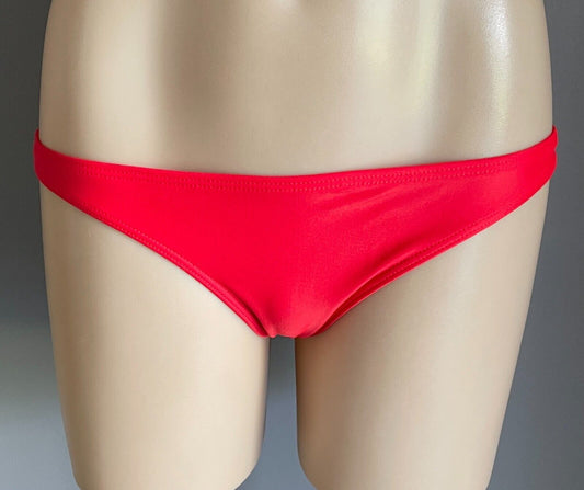 VONZIPPER VZ Bikini Bottoms Red Low Rise Ladies Size 12 NEW Von Zipper