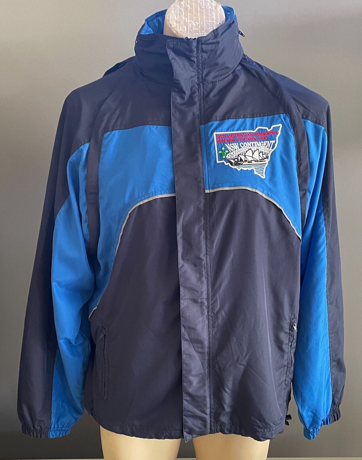 Hooded Zip Jacket 21st Australian Jamboree Elmore Victoria 2007 NSW Contingent M
