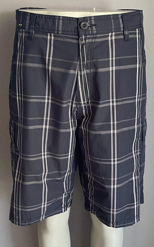 Cargo Shorts JEEP Navy Grey Dusty Pink Check Mens Size 38