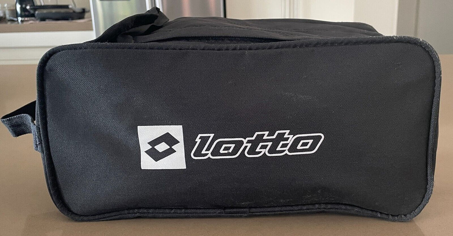 Shoe Bag LOTTO Branded Football Soccer Black Bag Zip Top Handle Unisex