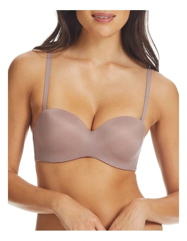 FINE LINES Bra 14C Cinnamon Memory Silicone Convertible 4 Way 14 C Underwire