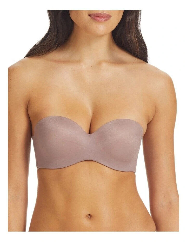 FINE LINES Bra 14C Cinnamon Memory Silicone Convertible 4 Way 14 C Underwire