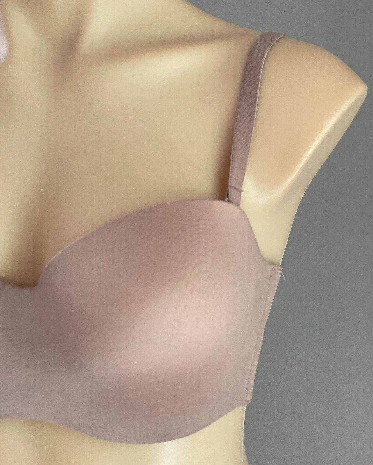 FINE LINES Bra 14C Cinnamon Memory Silicone Convertible 4 Way 14 C Underwire