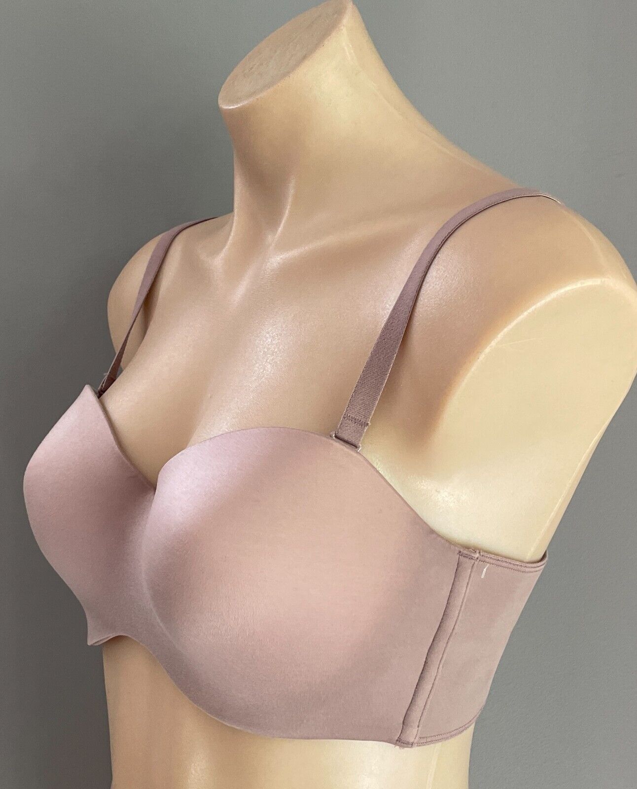 FINE LINES Bra 14C Cinnamon Memory Silicone Convertible 4 Way 14 C Underwire
