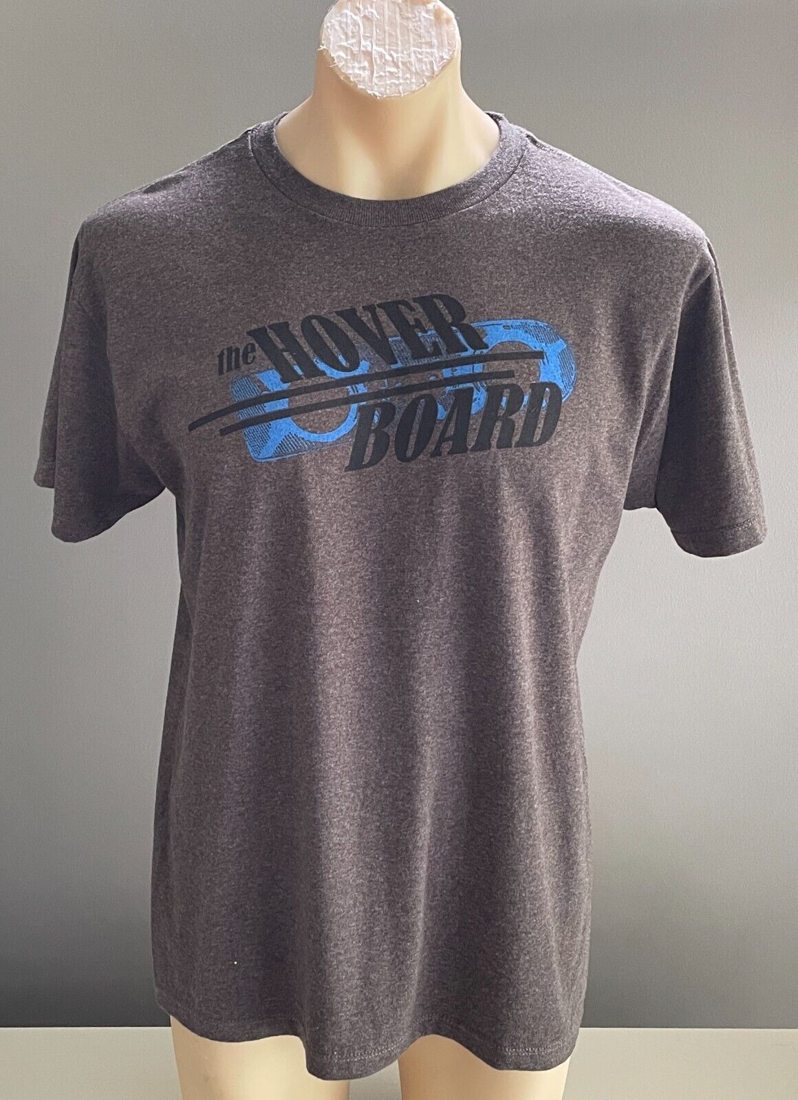 THE HOVER BOARD T Shirt Grey Marl Graphic Print Unisex Top Size L Chest 112cm