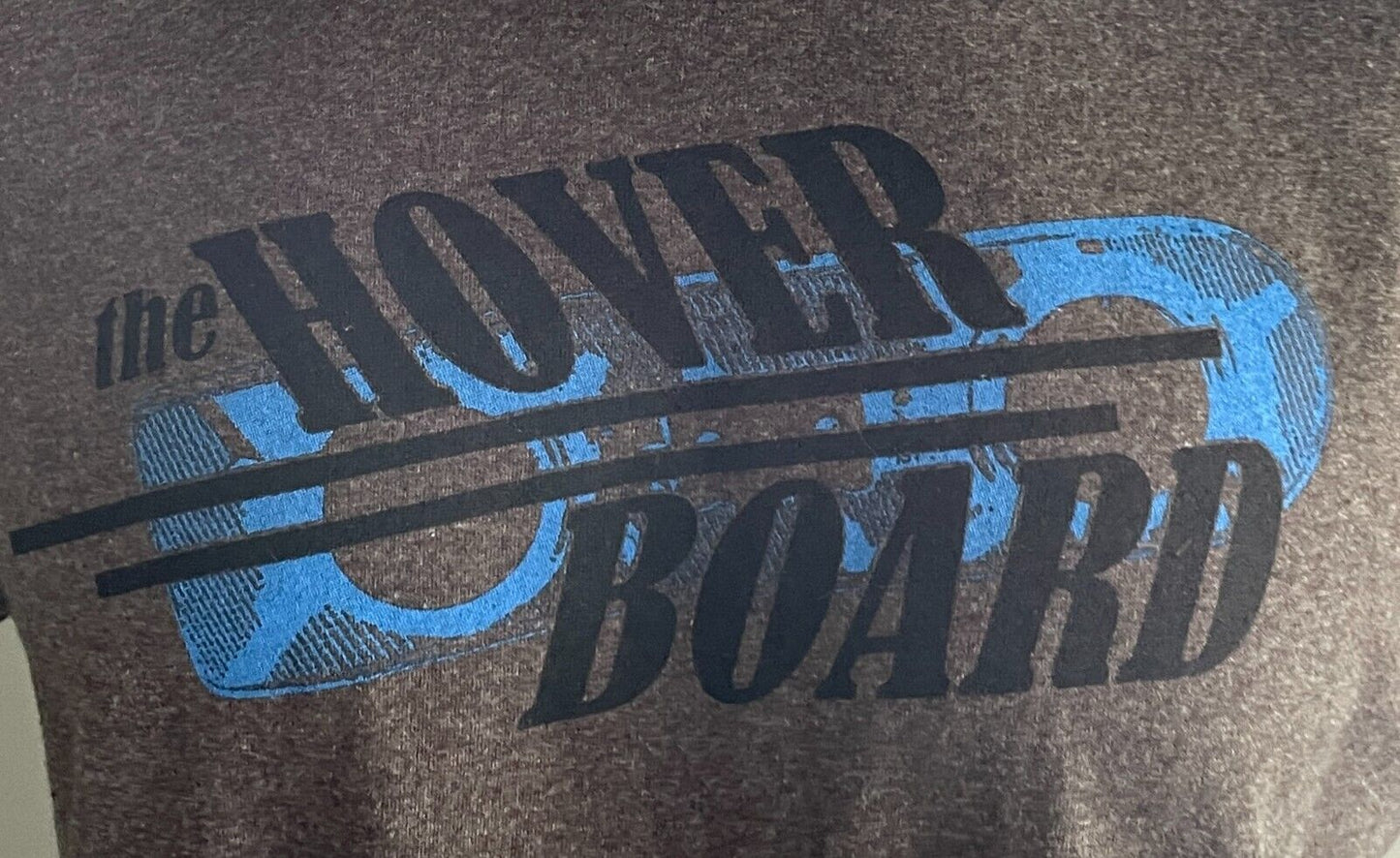 THE HOVER BOARD T Shirt Grey Marl Graphic Print Unisex Top Size L Chest 112cm