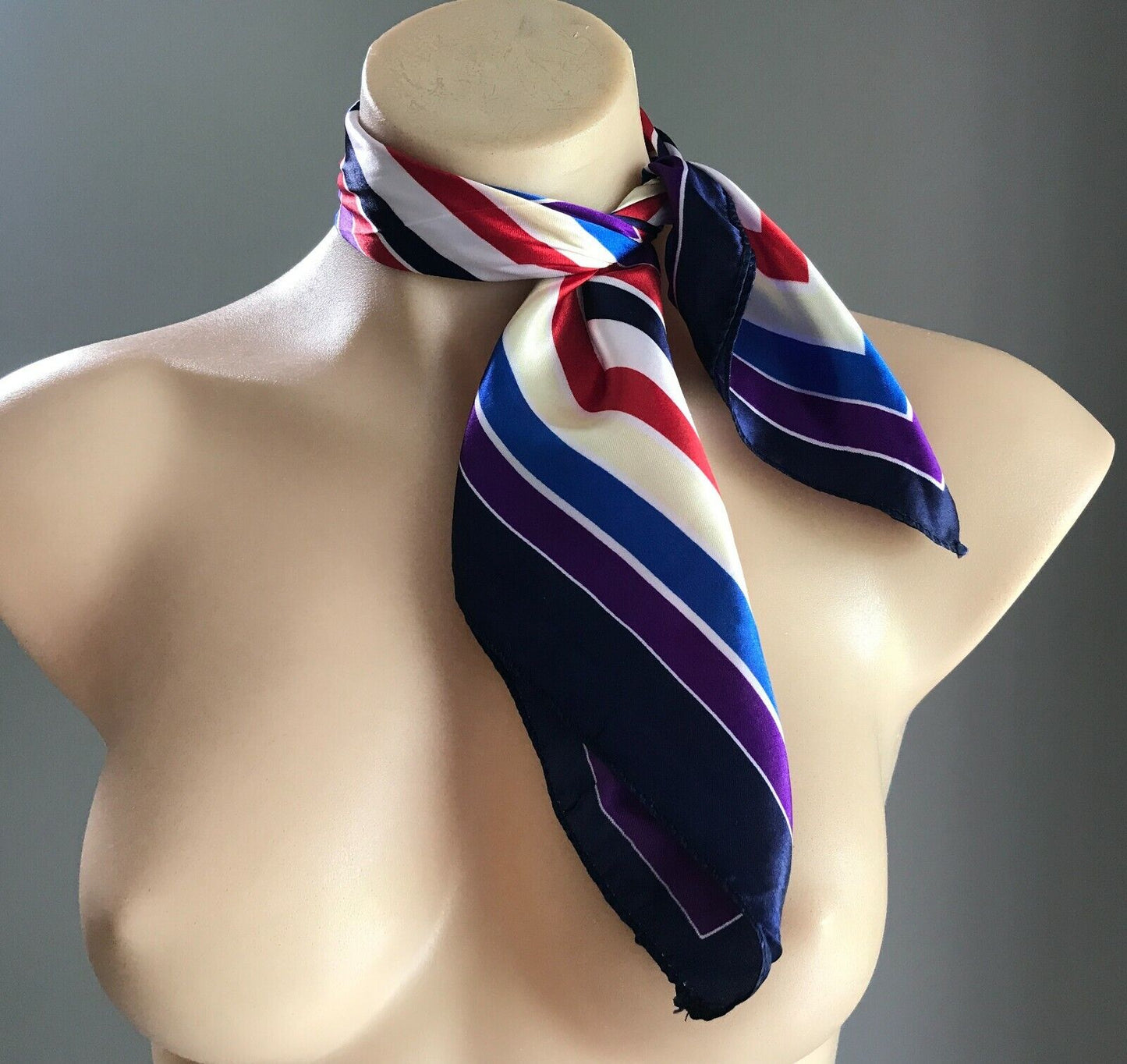 Bandana SILKY Neck Scarf Multi Colour Square Print Head Wrap 47x49cm NEW