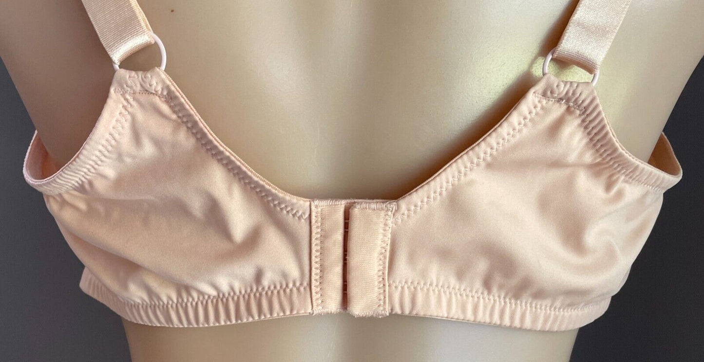 SASH & ROSE Underwire Bra 20D Blush Pink Lace Soft Cup Sz 20 D Adjust Straps NEW