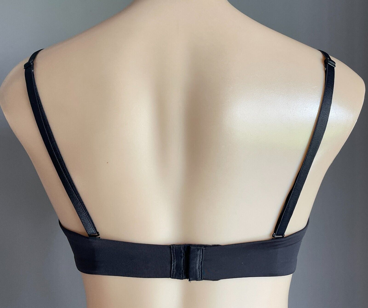 JOANNE LINGERIE Bra 14B Strapless Black Underwire Adjustable Straps Size 14 B