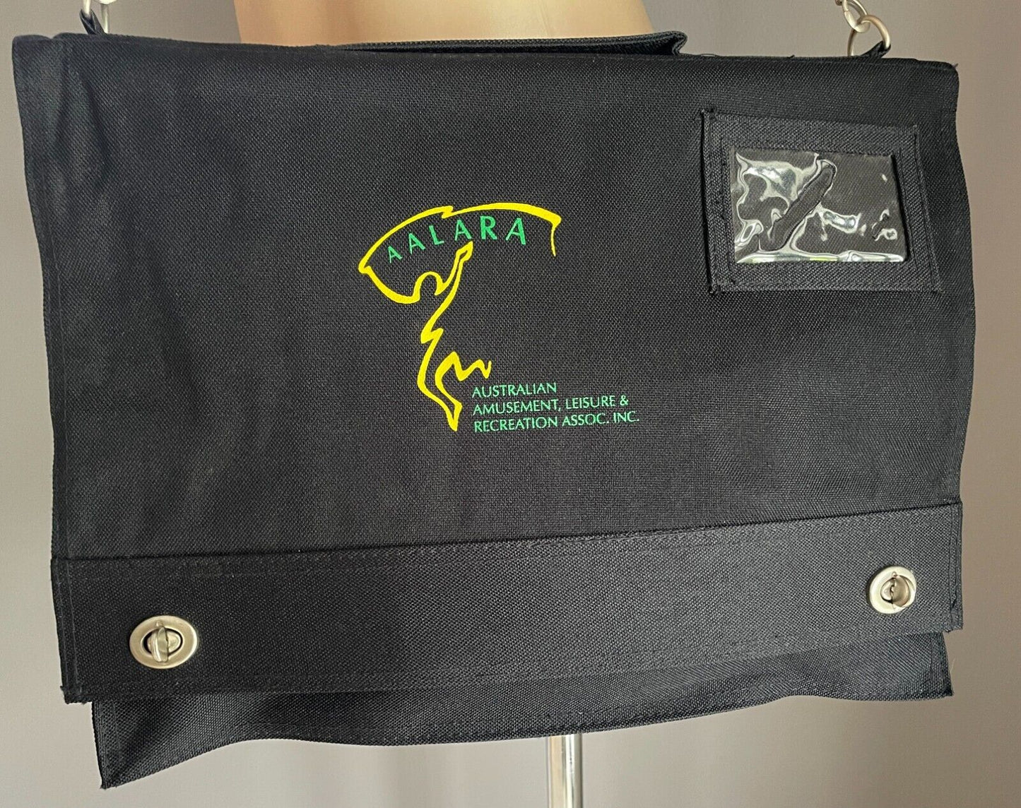 AALARA Laptop Shoulder Bag Black Australian Amusement Leisure & Recreation Assoc