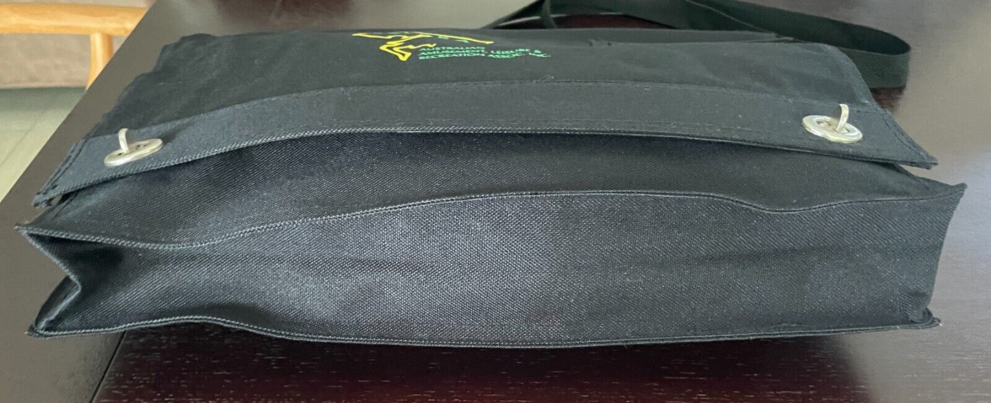 AALARA Laptop Shoulder Bag Black Australian Amusement Leisure & Recreation Assoc