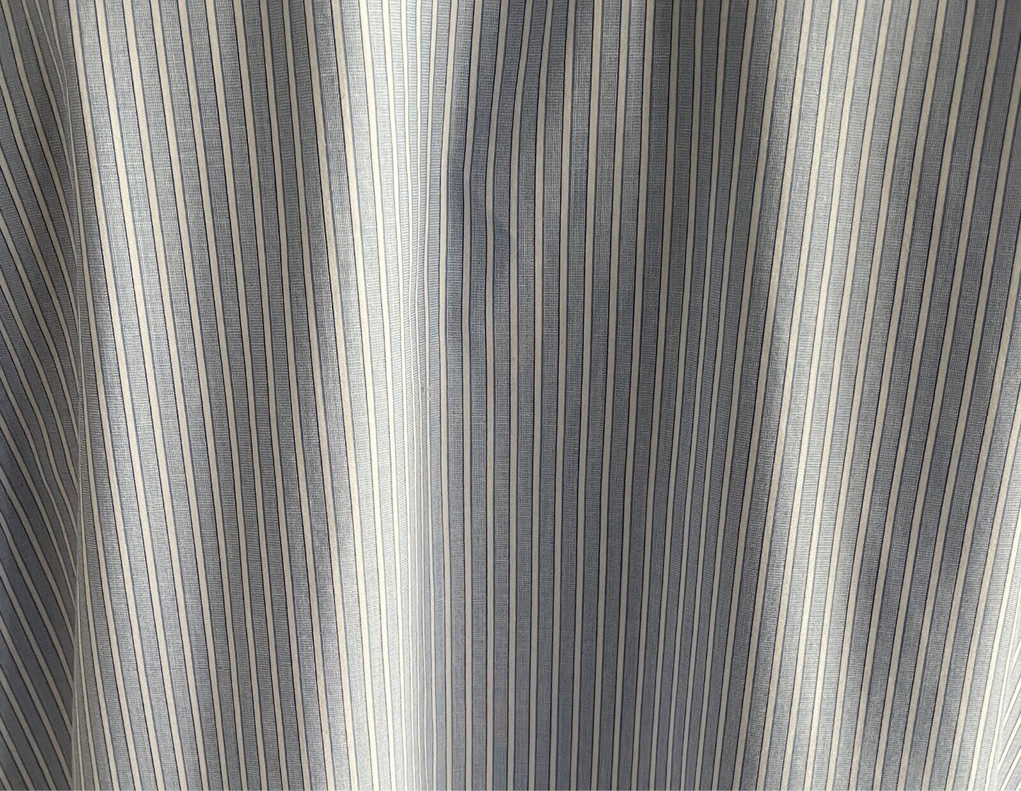 TARGET Shirt Blue & White Stripe Mens Size 42 Regular Fit Short Sleeves