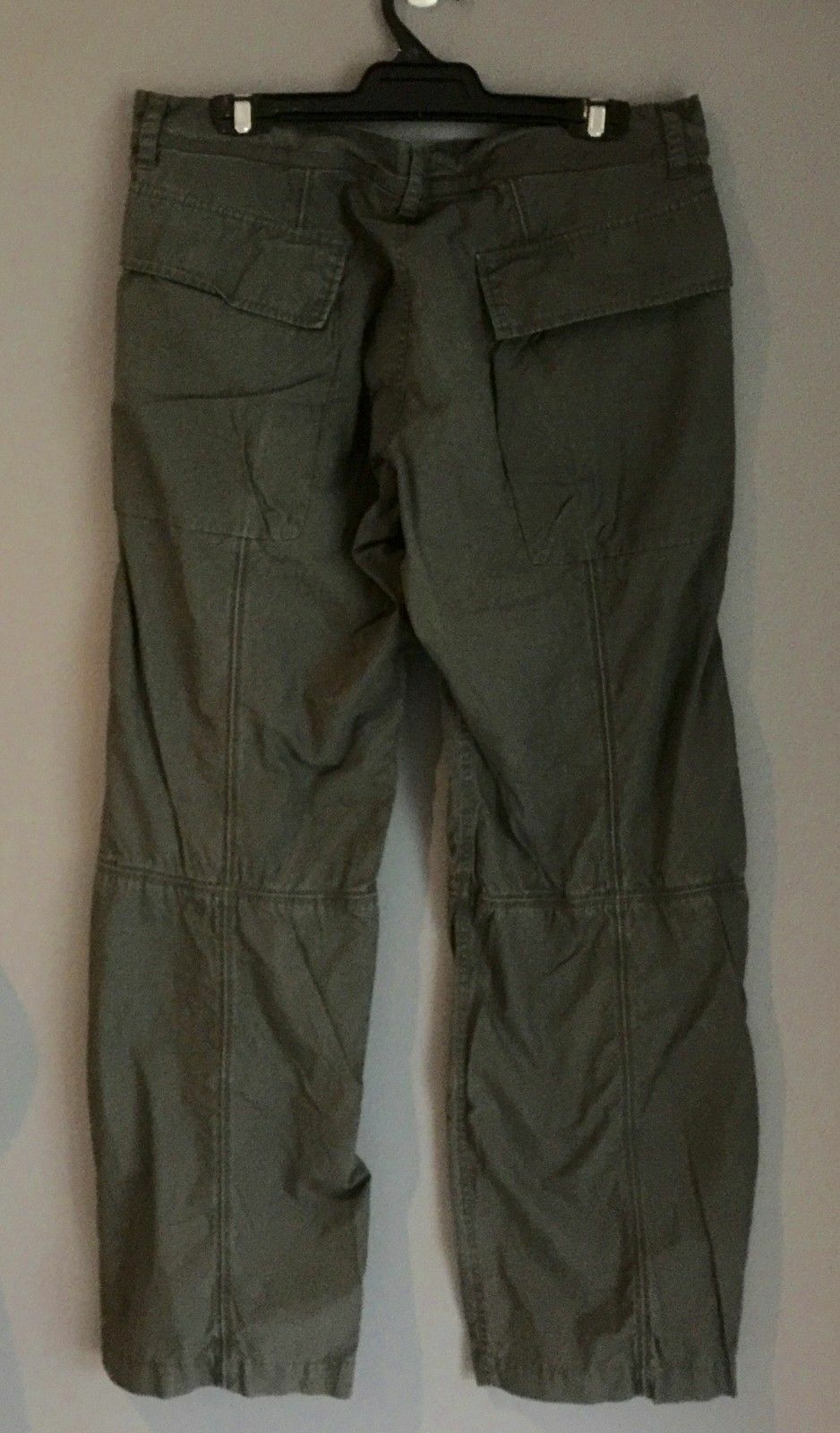 Mens Chinos FCUK JEANS Pants Khaki Military Style Cotton Casual Size 34 Trousers