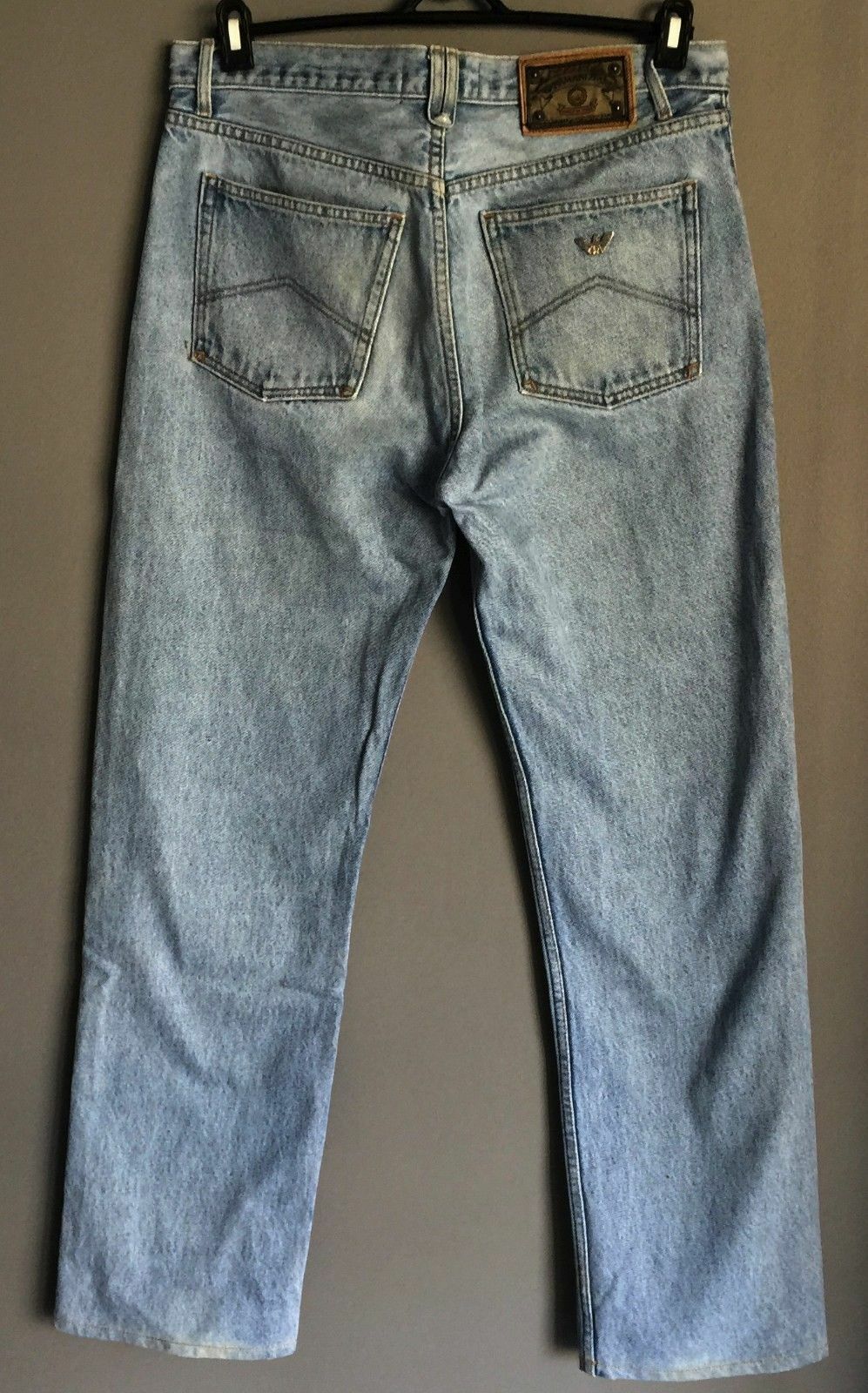 Mens Vintage ARMANI JEANS "True Blue" Faded Denim  Size 34 Lived In