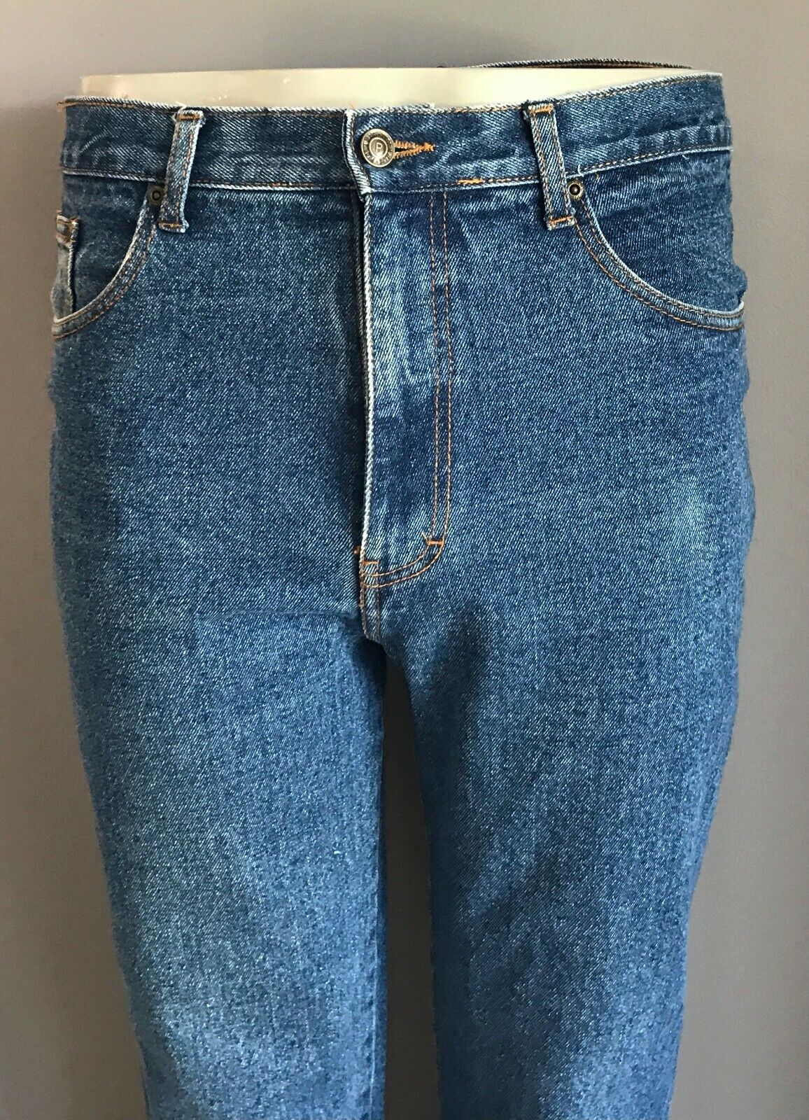 Mens PILGRIM Blue Jeans Denim Straight Leg Full Length Western Jeans Size 34