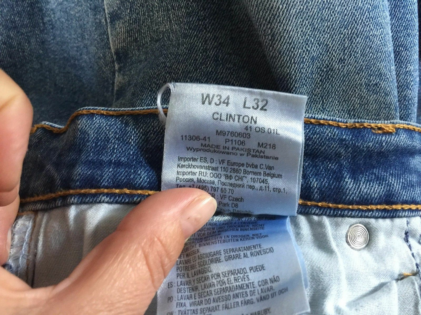 Mens MAVERICK Denim Jeans "Clinton" Western Indigo Size W 34in L 32 Vintage Gem