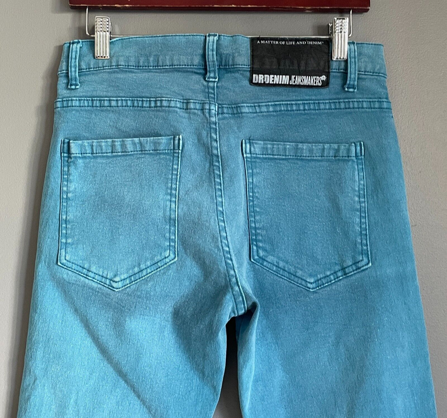 DR DENIM Men's Blue Wash Stretch Denim Skinny Jeans Size 32 Waist / 34 Length