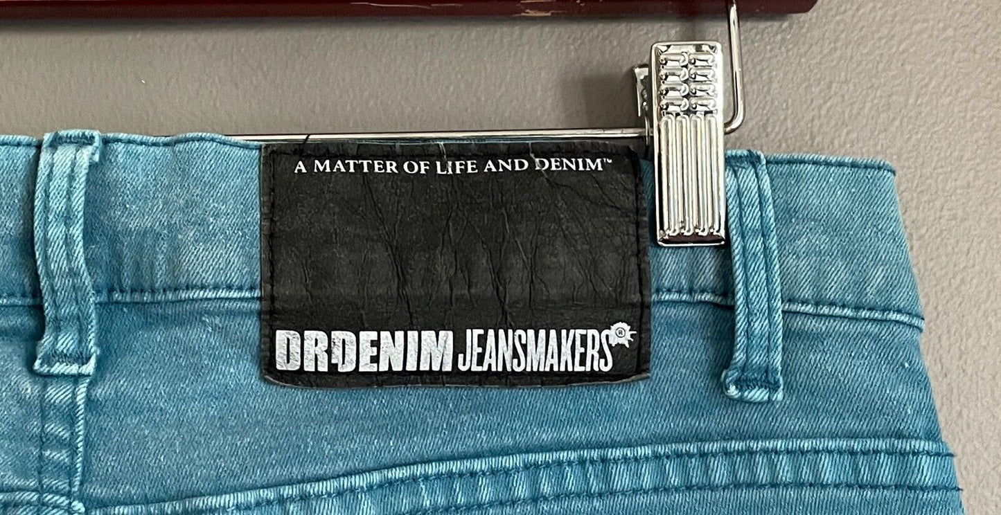 DR DENIM Men's Blue Wash Stretch Denim Skinny Jeans Size 32 Waist / 34 Length