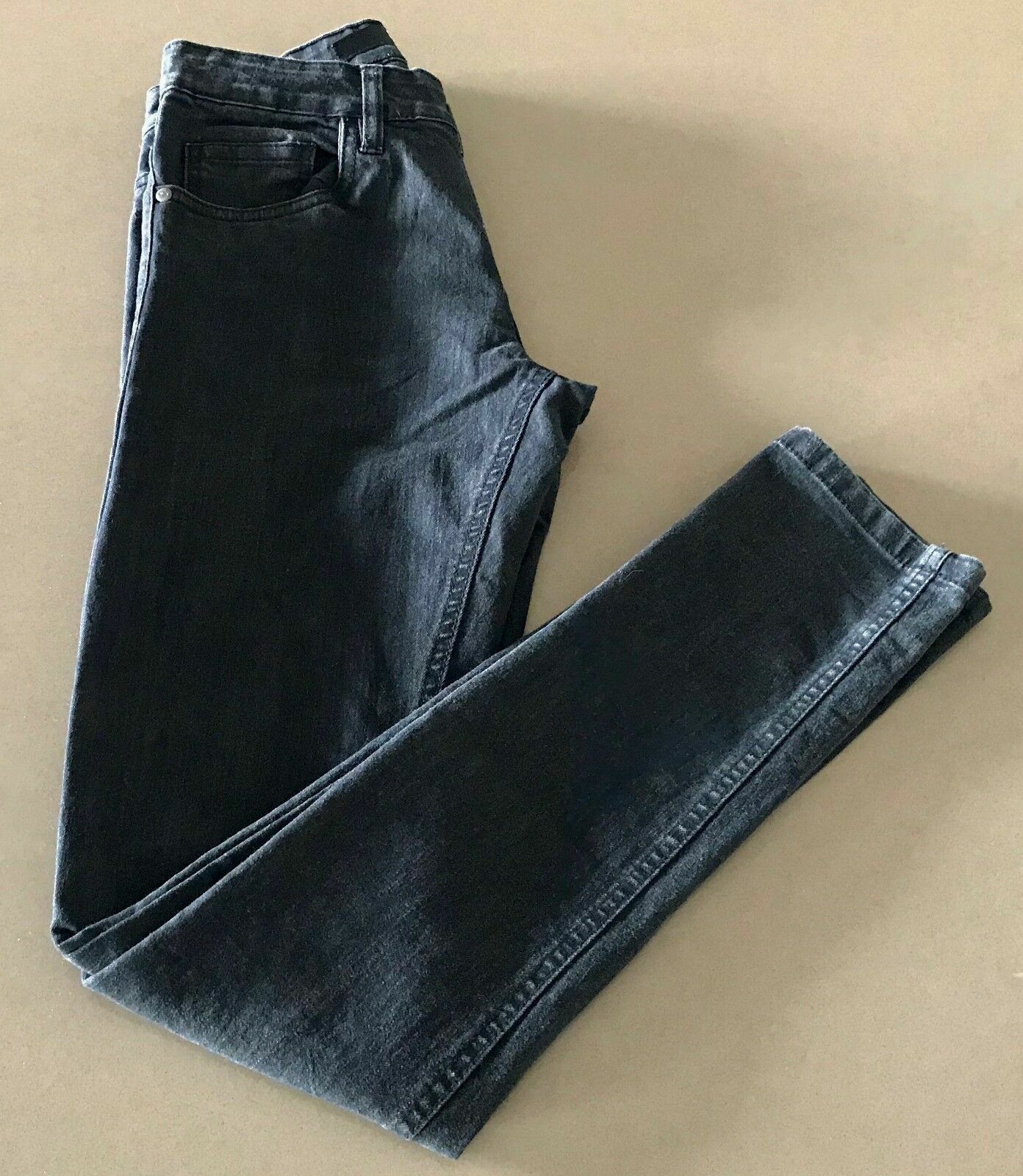 New Mens FACTORIE Distressed Jeans Spray On Slick Denim Skinny Leg Jeans Size 30