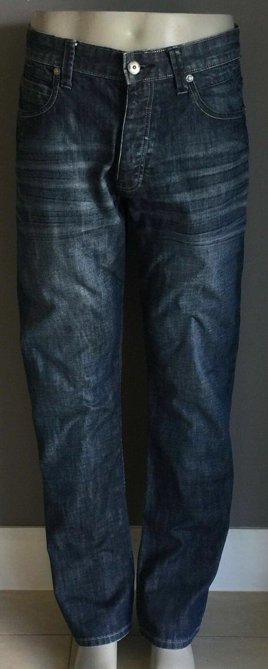 Mens REPUBLIC Jeans Straight Leg Blue Denim Size W34 87 Smart Casual