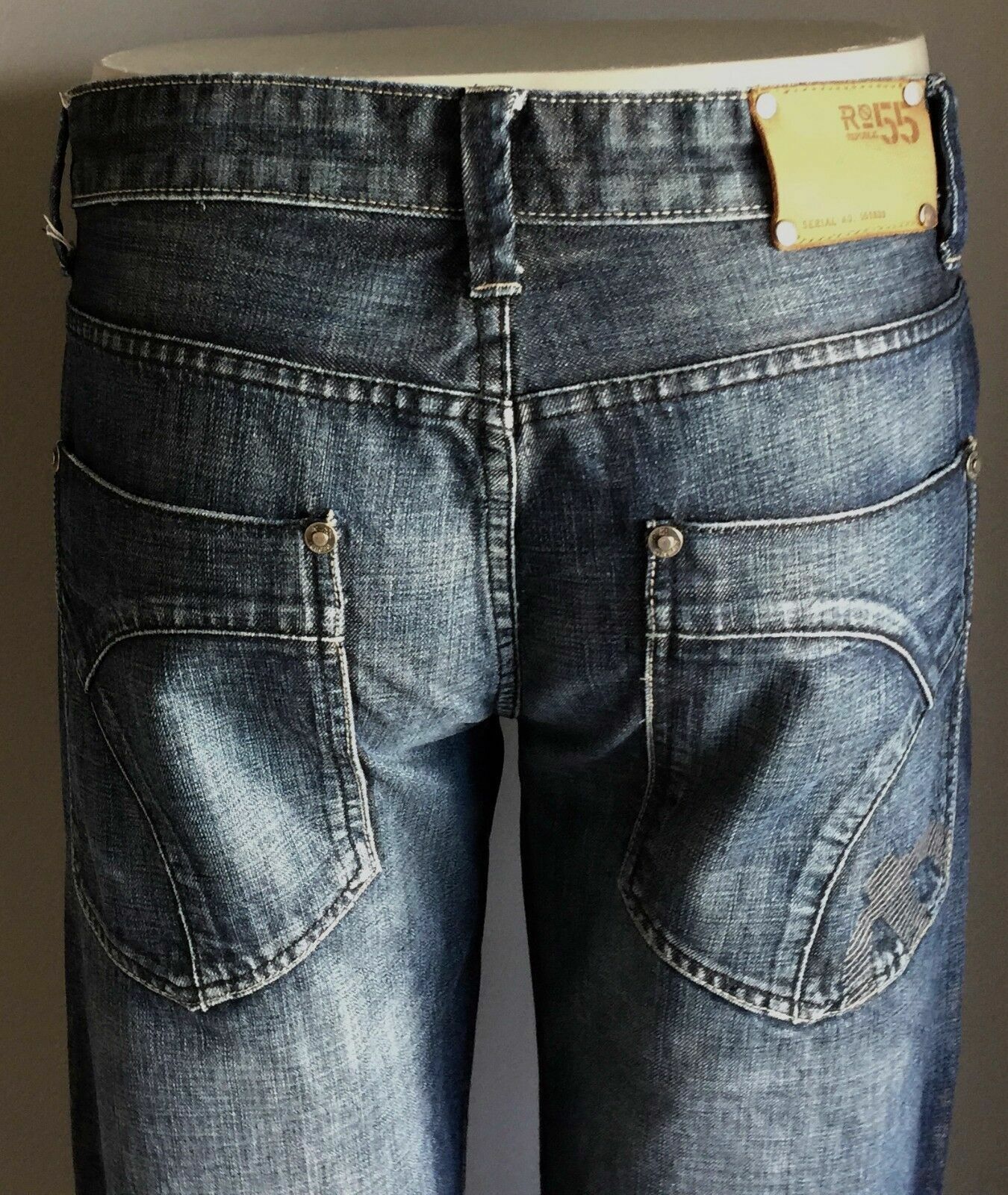 Mens REPUBLIC Jeans Straight Leg Blue Denim Size W34 87 Smart Casual