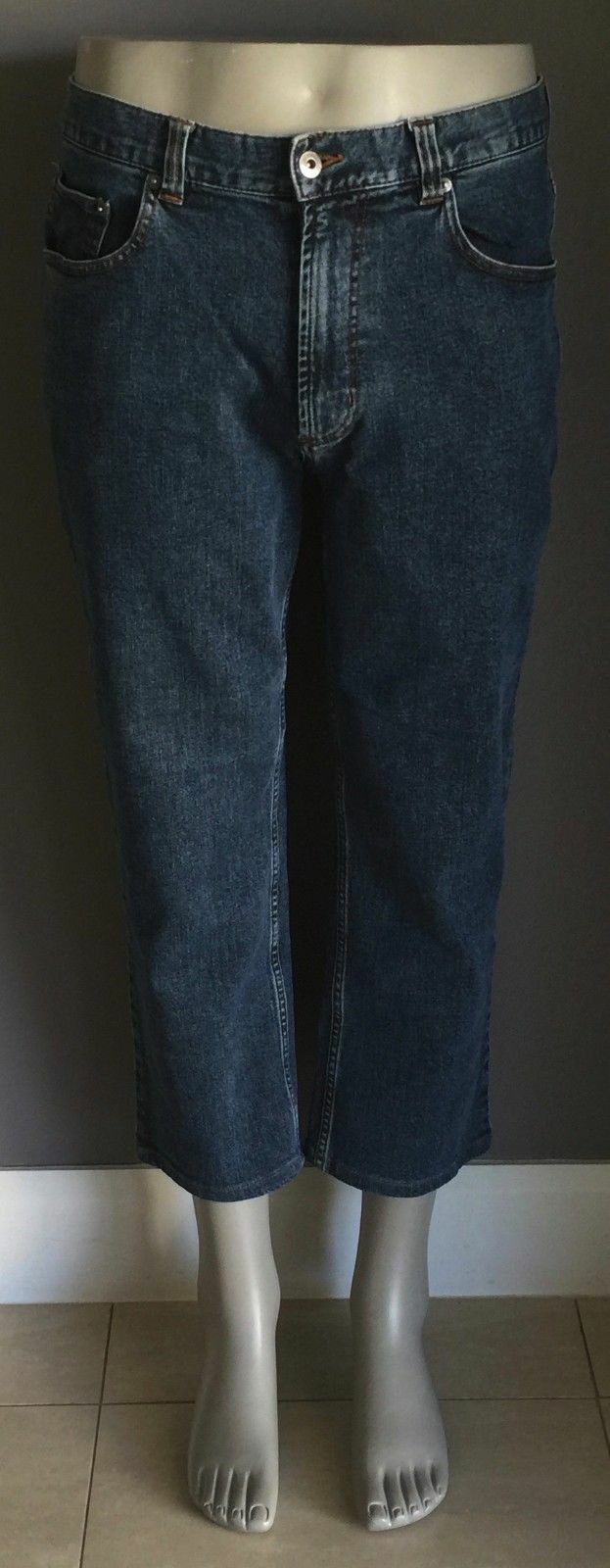 Mens GAZMAN Jeans Classic Fit Blue Denim  Size 38W Altered Length - Inseam 65cm