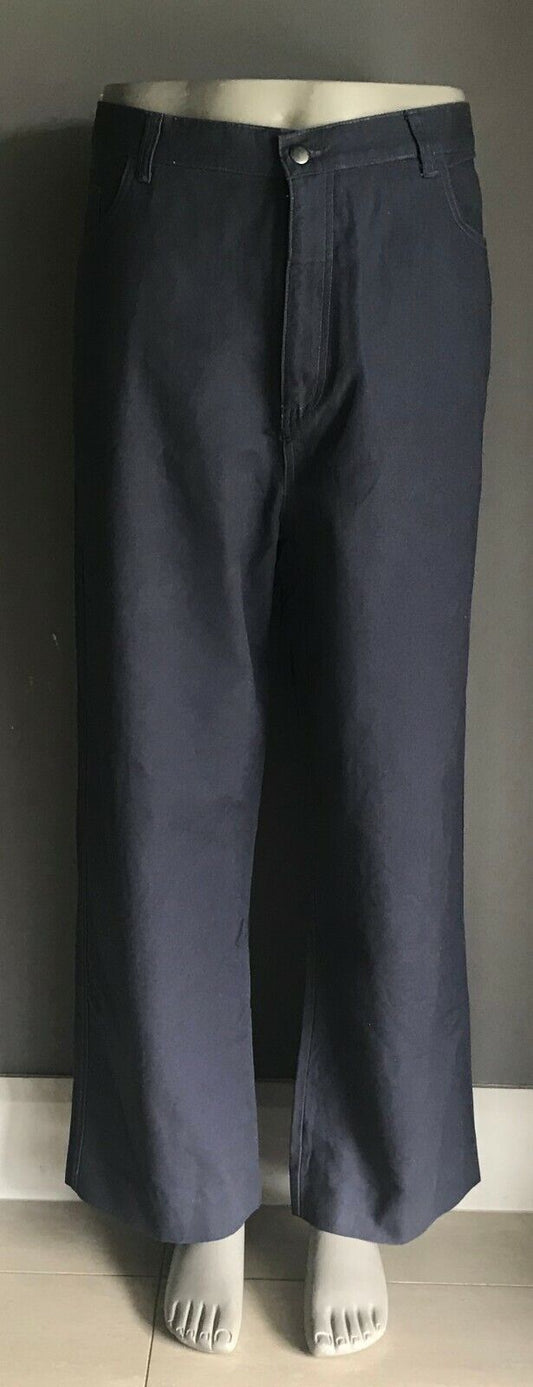 Mens Chinos JEANS LIMITED Pants Blue Cotton Trousers Size 102 W NEW