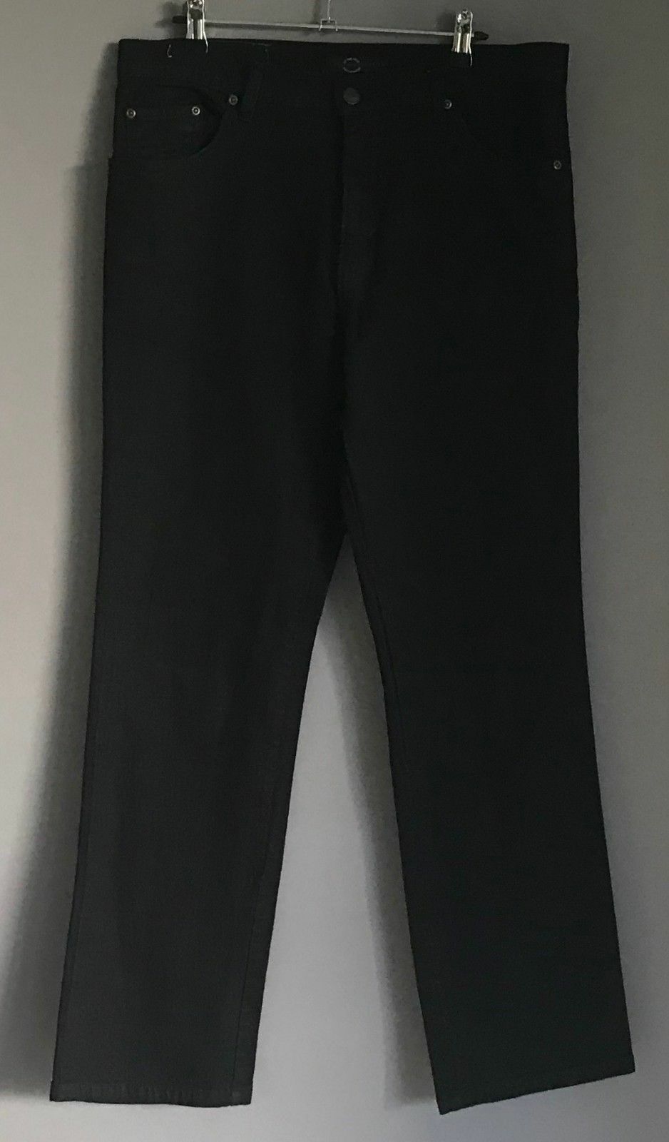 Mens JEANS LIMITED Black Denim Straight Leg Jeans Size 87 Smart Casual NEW
