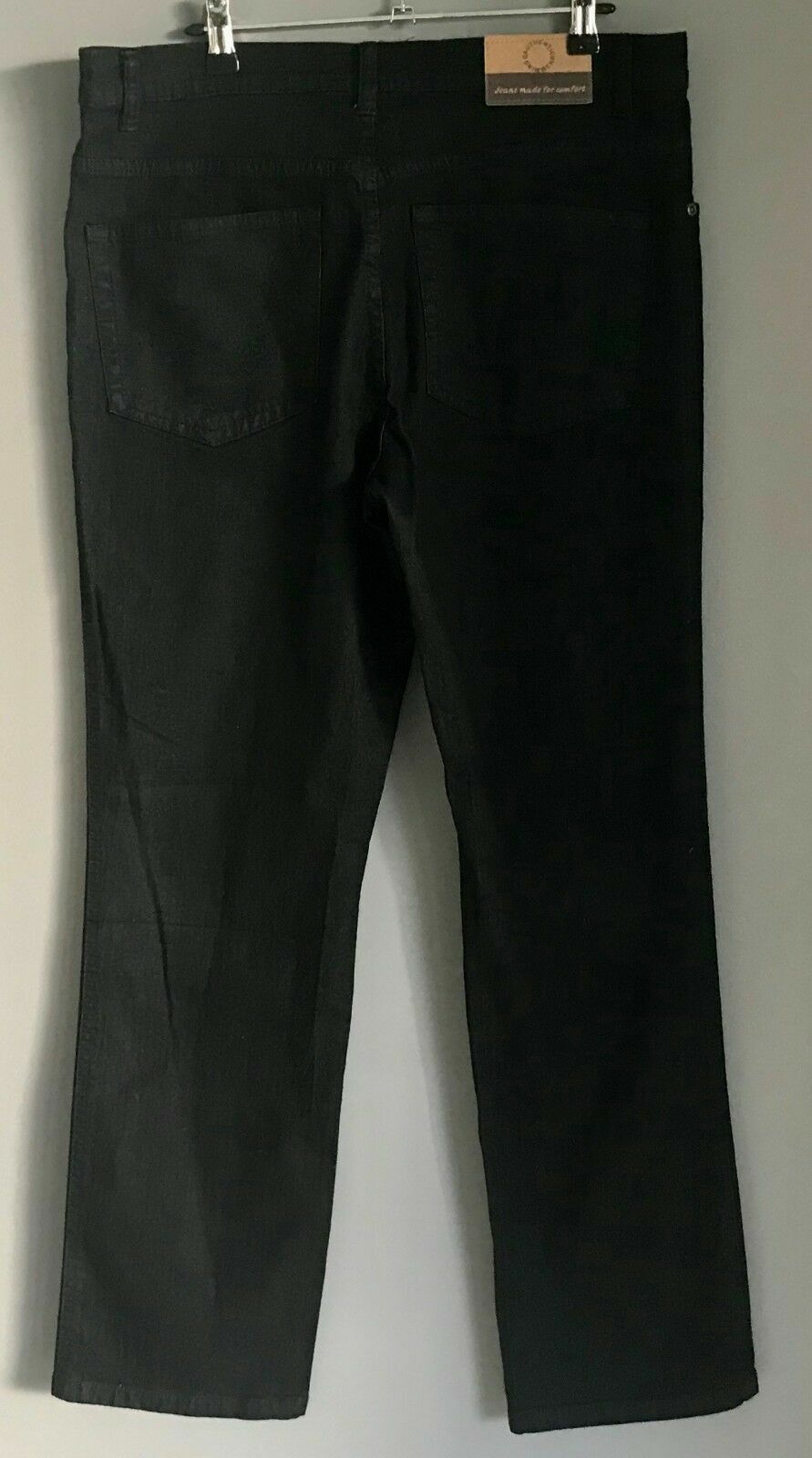 Mens JEANS LIMITED Black Denim Straight Leg Jeans Size 87 Smart Casual NEW