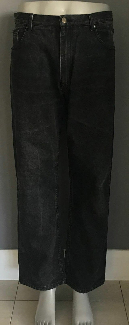 Mens ZANTOS Jeans Relaxed Fit Black Denim Smart Dressy Casual Size 34 W