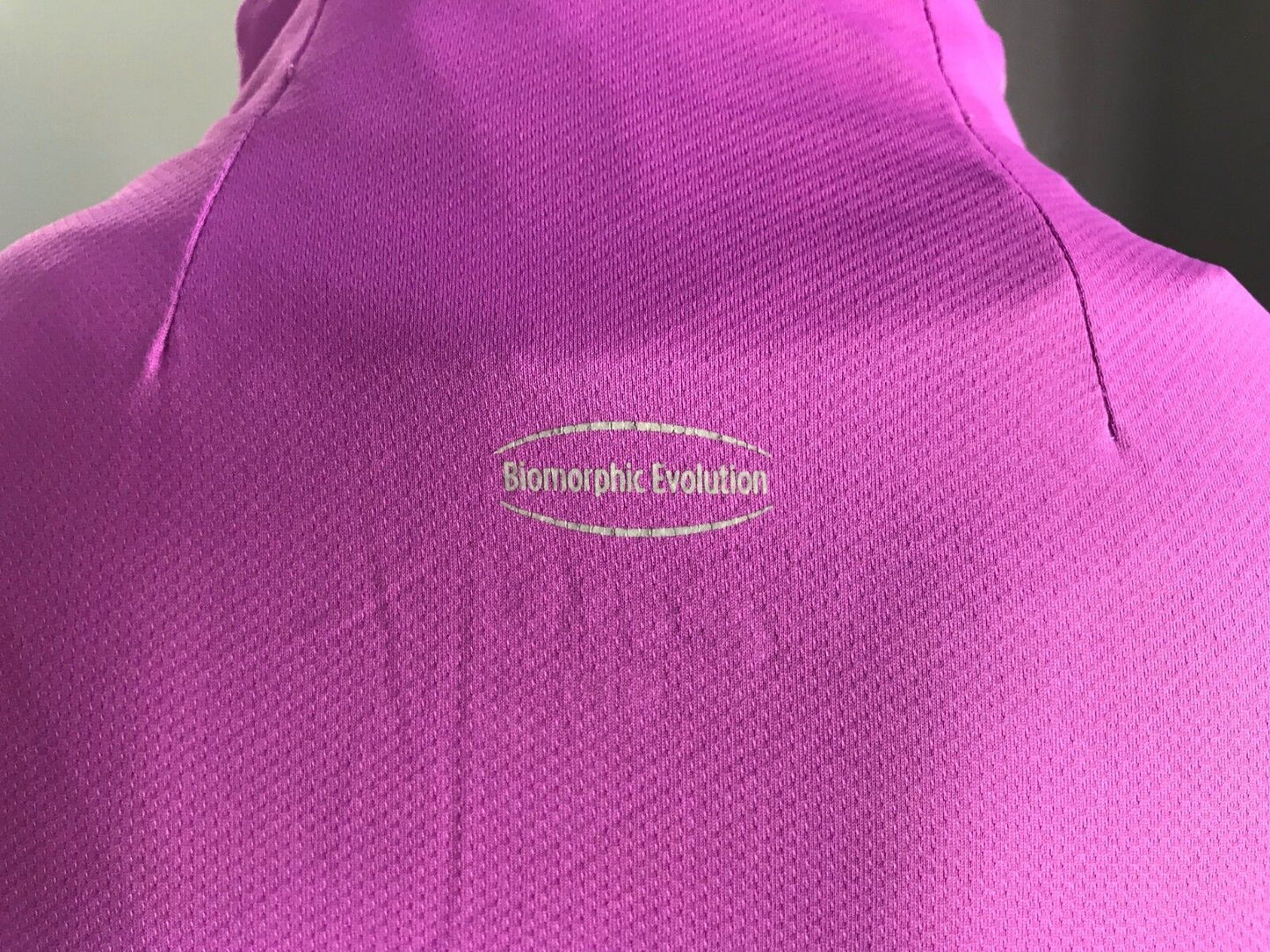 ASICS Biomorphic Evolution Running Top Purple Long Sleeve 1/2 Zip Size 8 10 NEW