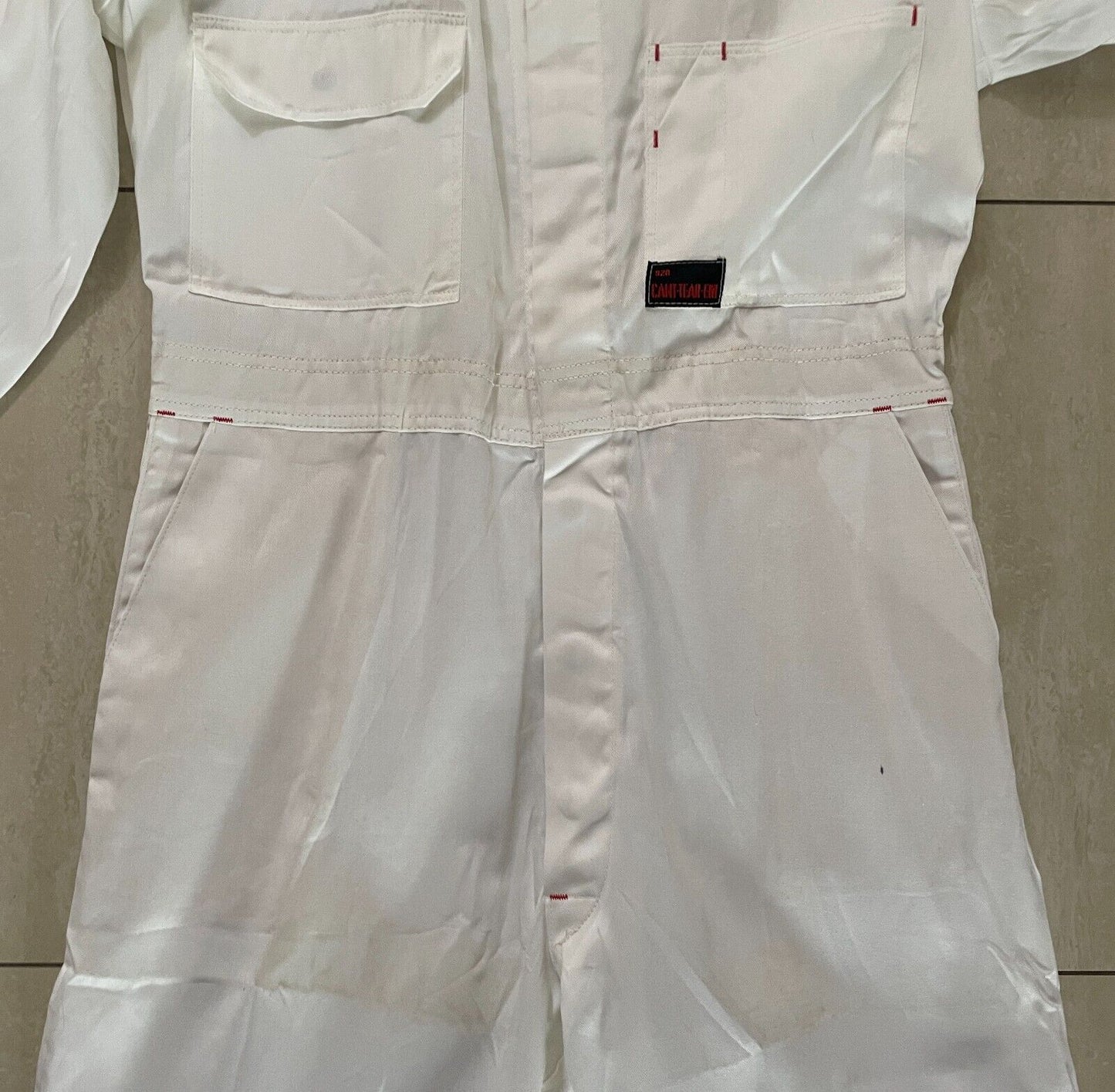 Vintage Overalls CANT-TEAR-EM White Light Duty Cotton Drill Size 6 92R Waist