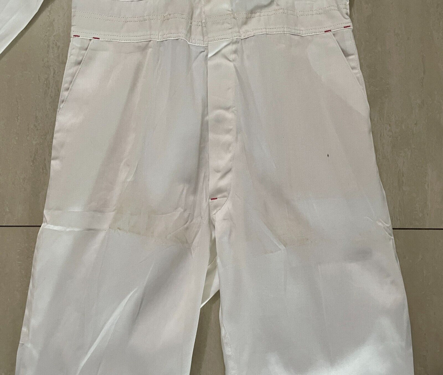 Vintage Overalls CANT-TEAR-EM White Light Duty Cotton Drill Size 6 92R Waist