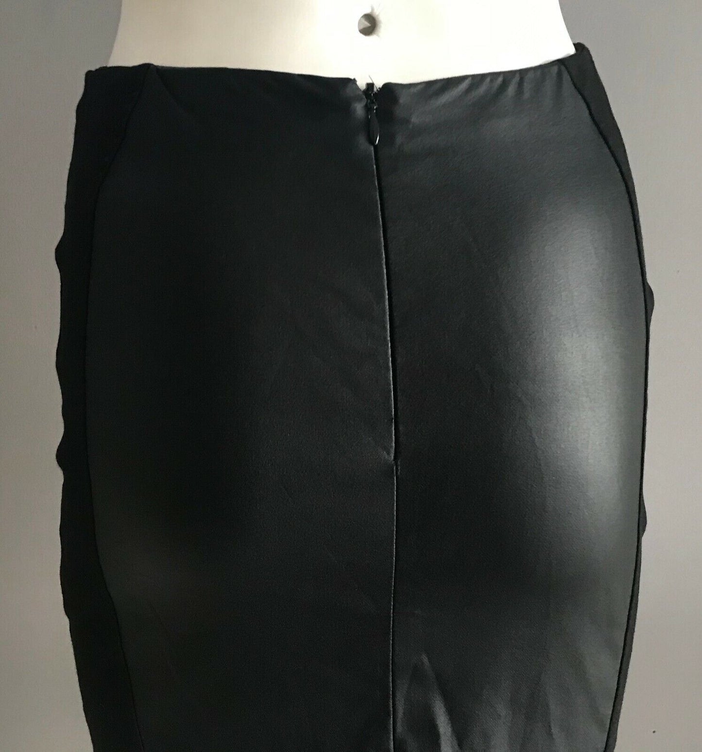 Skirt TOKITO Pencil Black Stretch Panel Tight Straight Midi Ladies Size 6 8