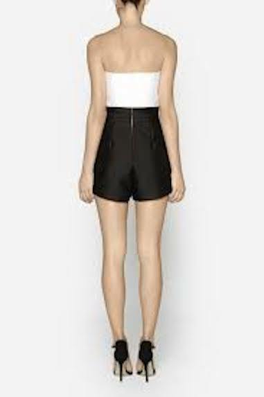 CAMILLA AND MARC Strategy Strapless Jumpsuit Black White Playsuit Size 6 8 Luxe