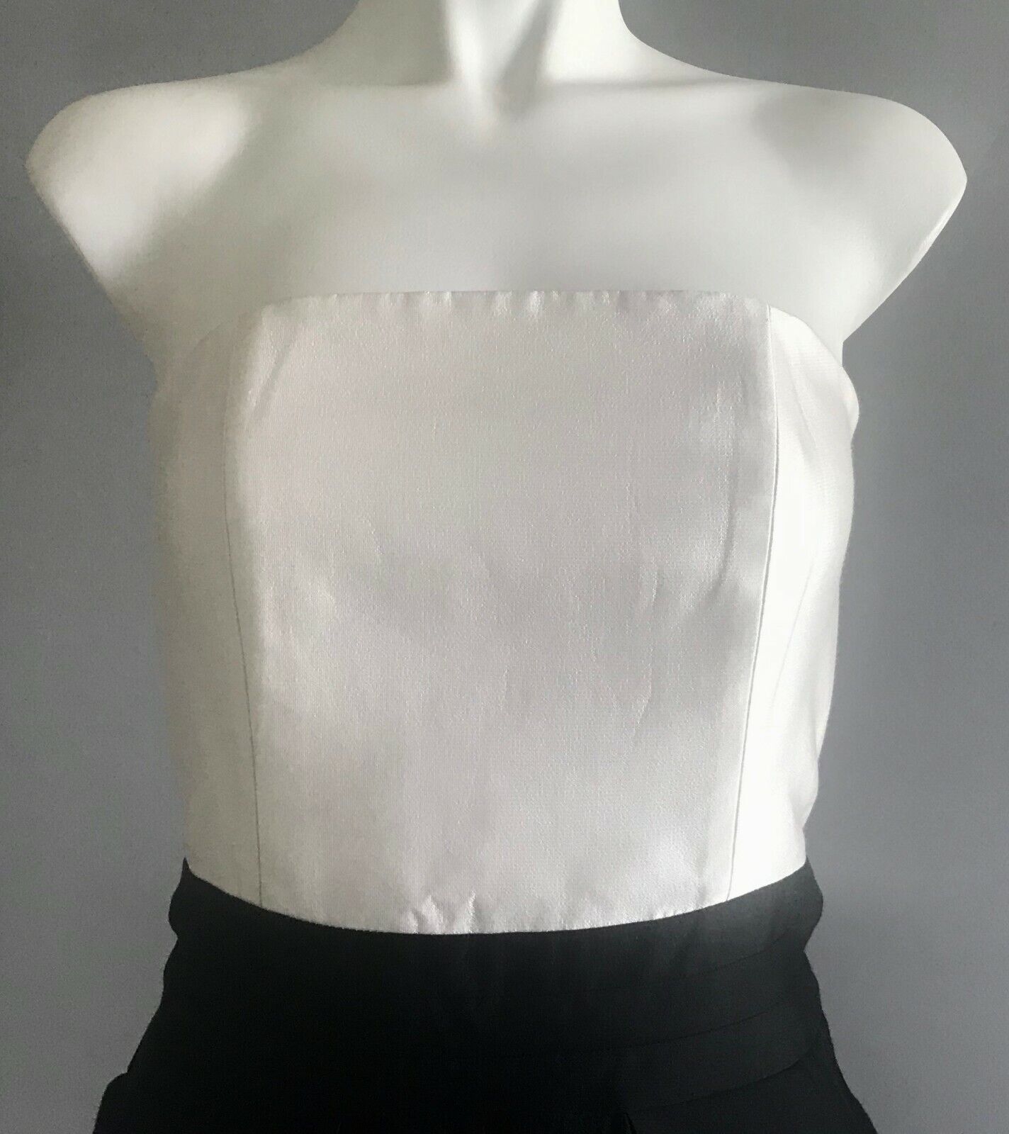 CAMILLA AND MARC Strategy Strapless Jumpsuit Black White Playsuit Size 6 8 Luxe
