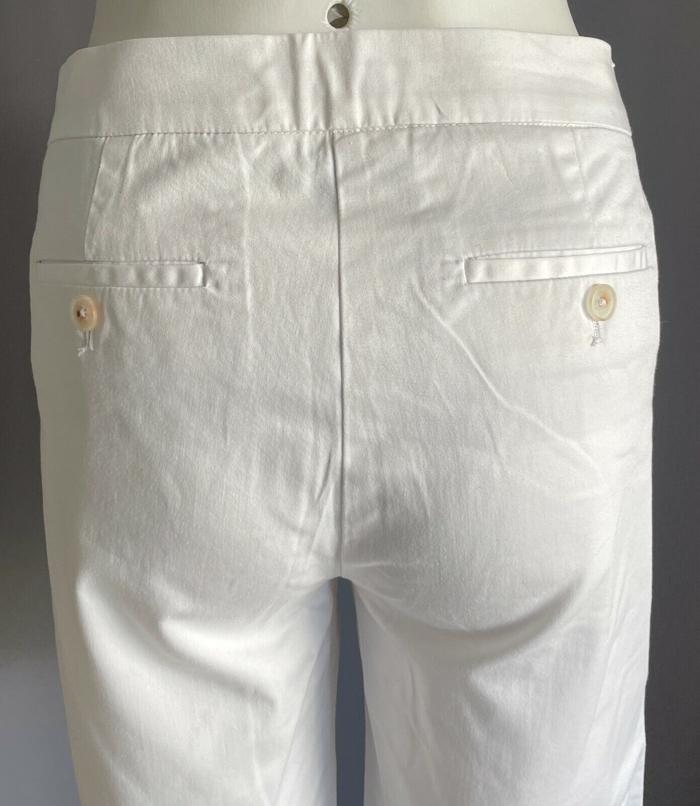 Bermuda Shorts NAUTICA White Stretch Cotton Long Ladies Size US 6 AU 8