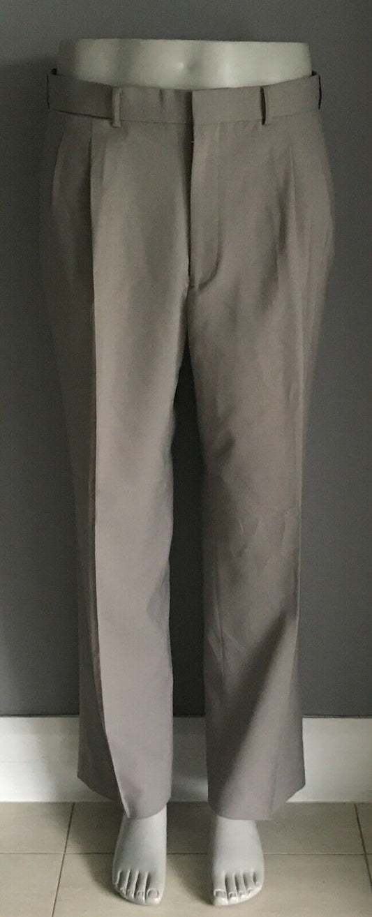 Mens FLETCHER JONES Pants Khaki Long Dressy Size 102cm W Vintage Trousers