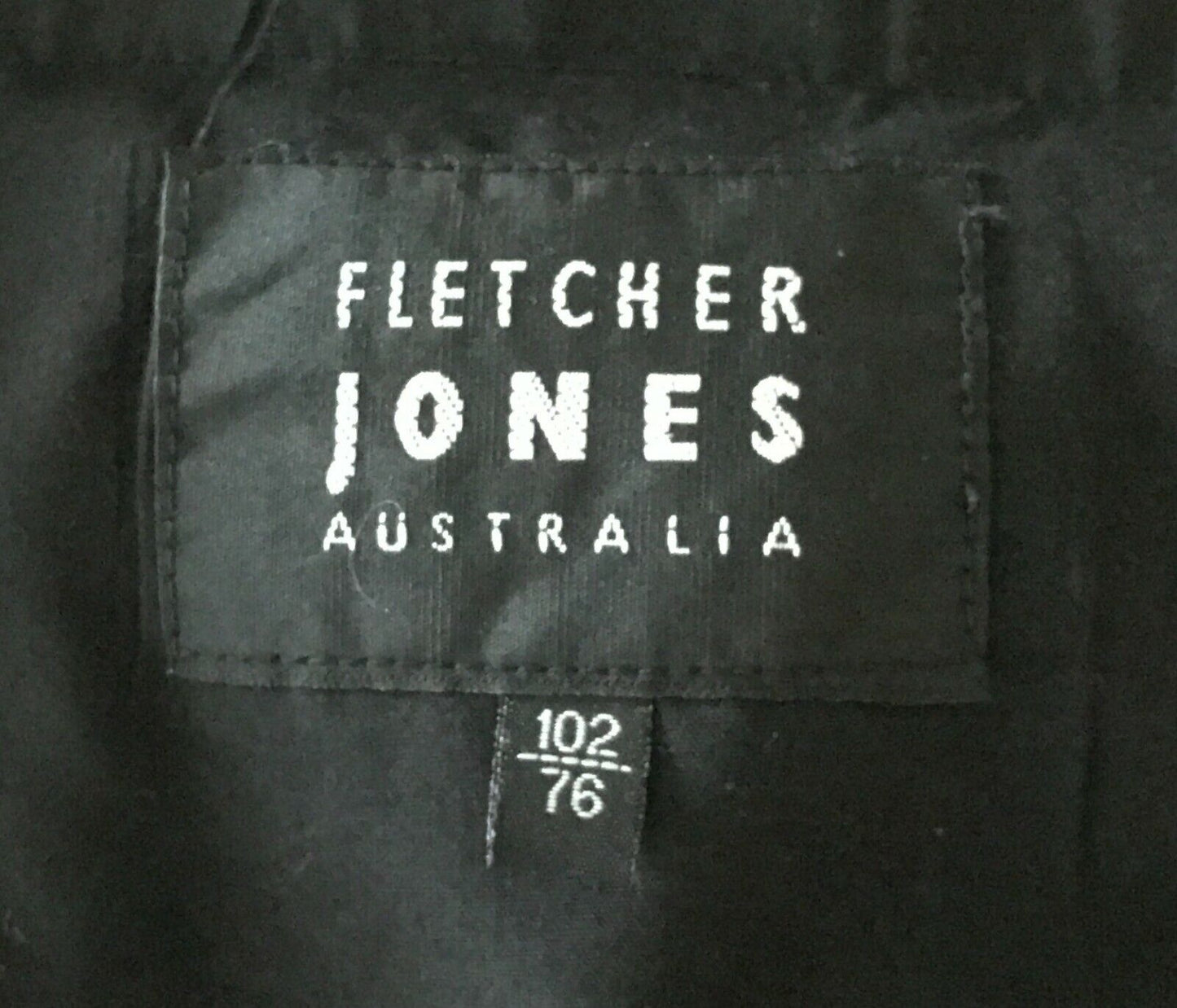 Mens FLETCHER JONES Pants Khaki Long Dressy Size 102cm W Vintage Trousers