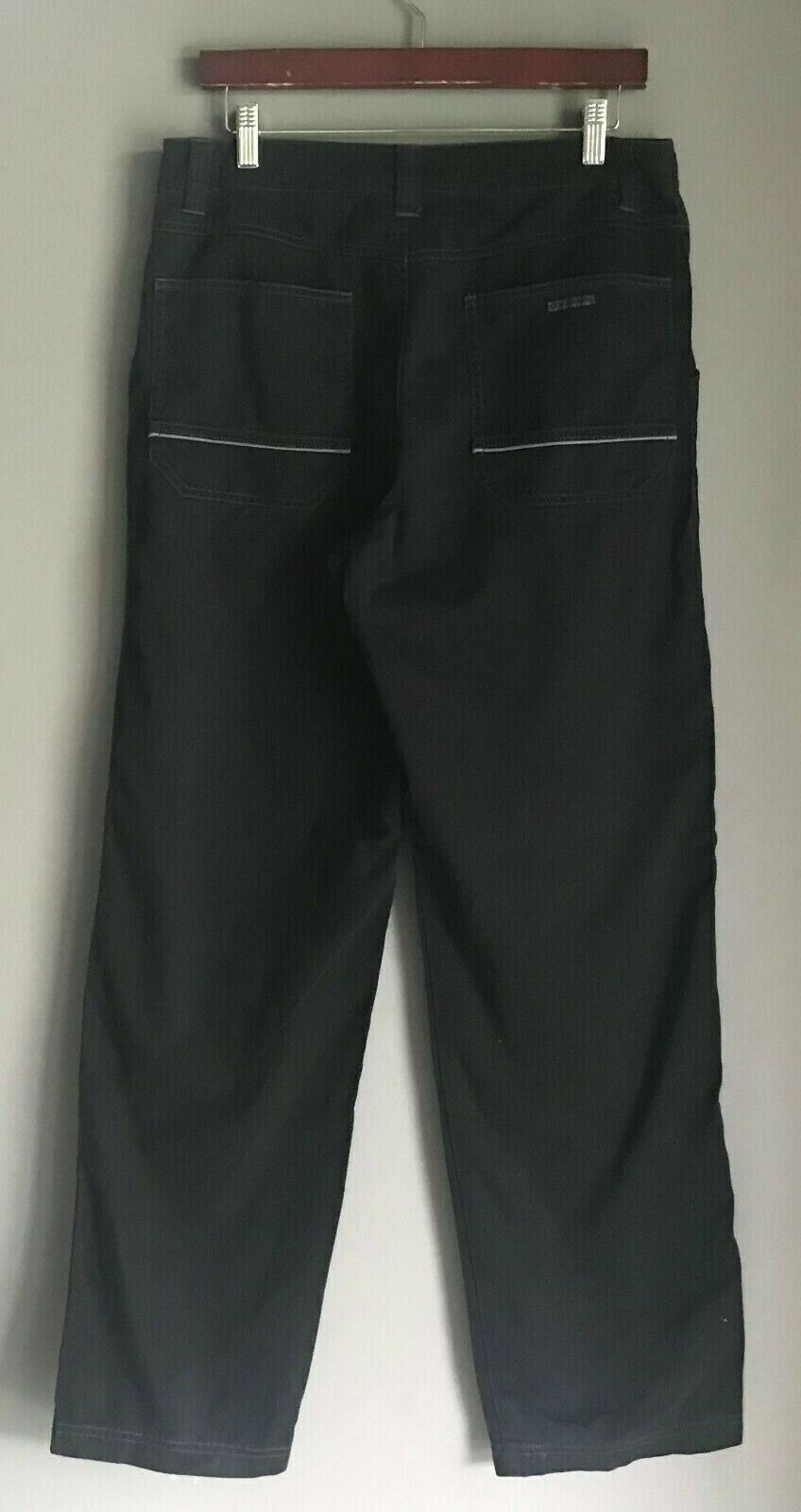 Mens Chinos COLORADO Pants Black Straight Leg Trousers Size W 32 82cm Trousers