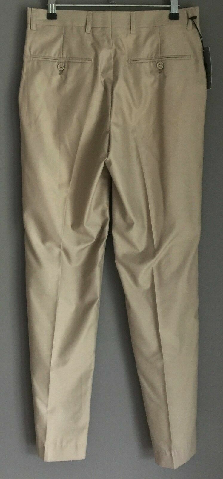 Mens Chinos GOTTI LONDON Pants Casual Dress Trousers Beige Size 30R NEW