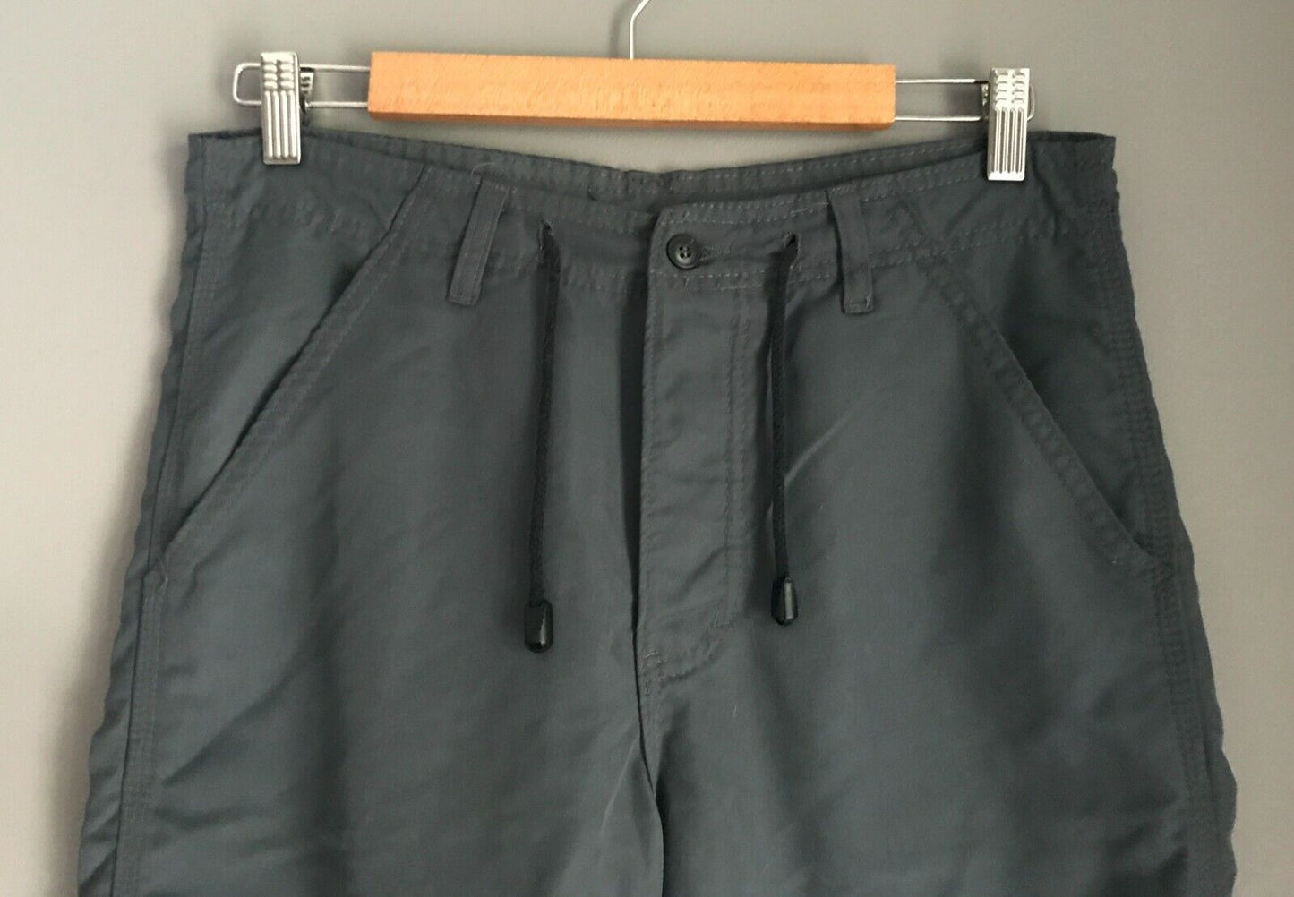 Mens Chinos TOM WOLFE Pants Steel Grey Outdoor Long Straight Leg Trousers Sz 32