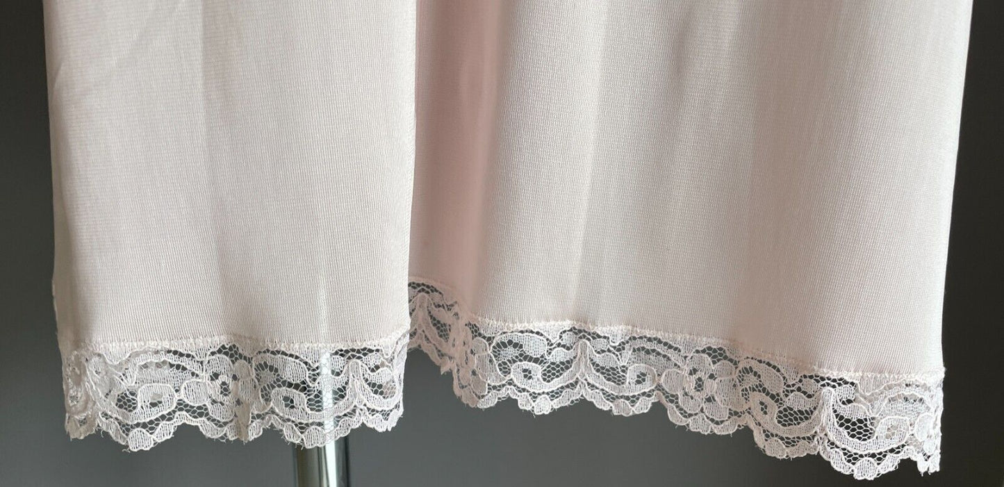 PRESTIGE LINGERIE Summersilk Petticoat Blush Pink Full Slip Size 14 NEW Vintage