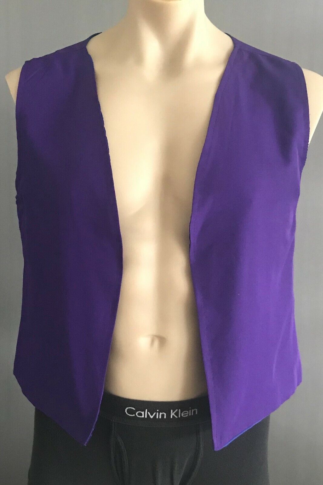 Unisex Waistcoat PURPLE VEST Sleeveless Costume To Fit Chest 102cm Handmade