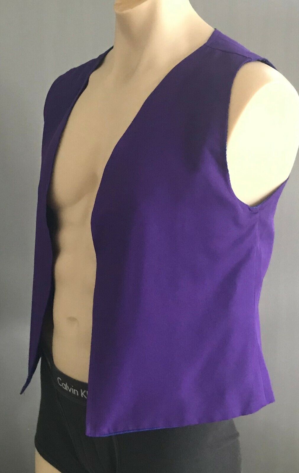 Unisex Waistcoat PURPLE VEST Sleeveless Costume To Fit Chest 102cm Handmade
