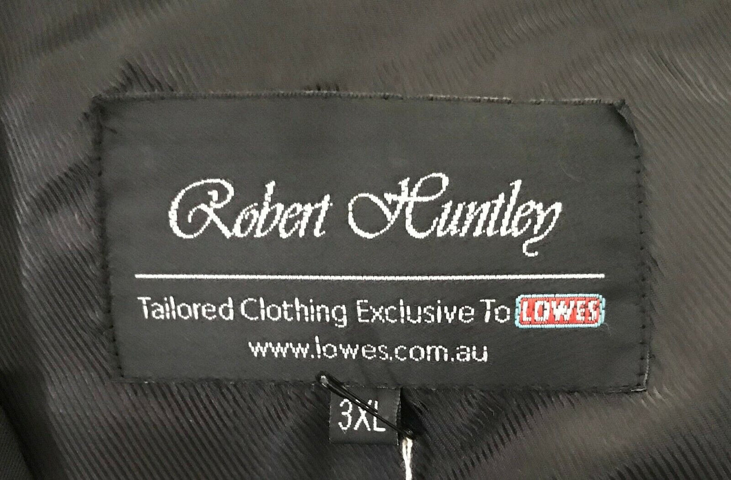 Mens Waistcoat ROBERT HUNTLEY  Black Sleeveless Vest Size 3XL Chest 126cm
