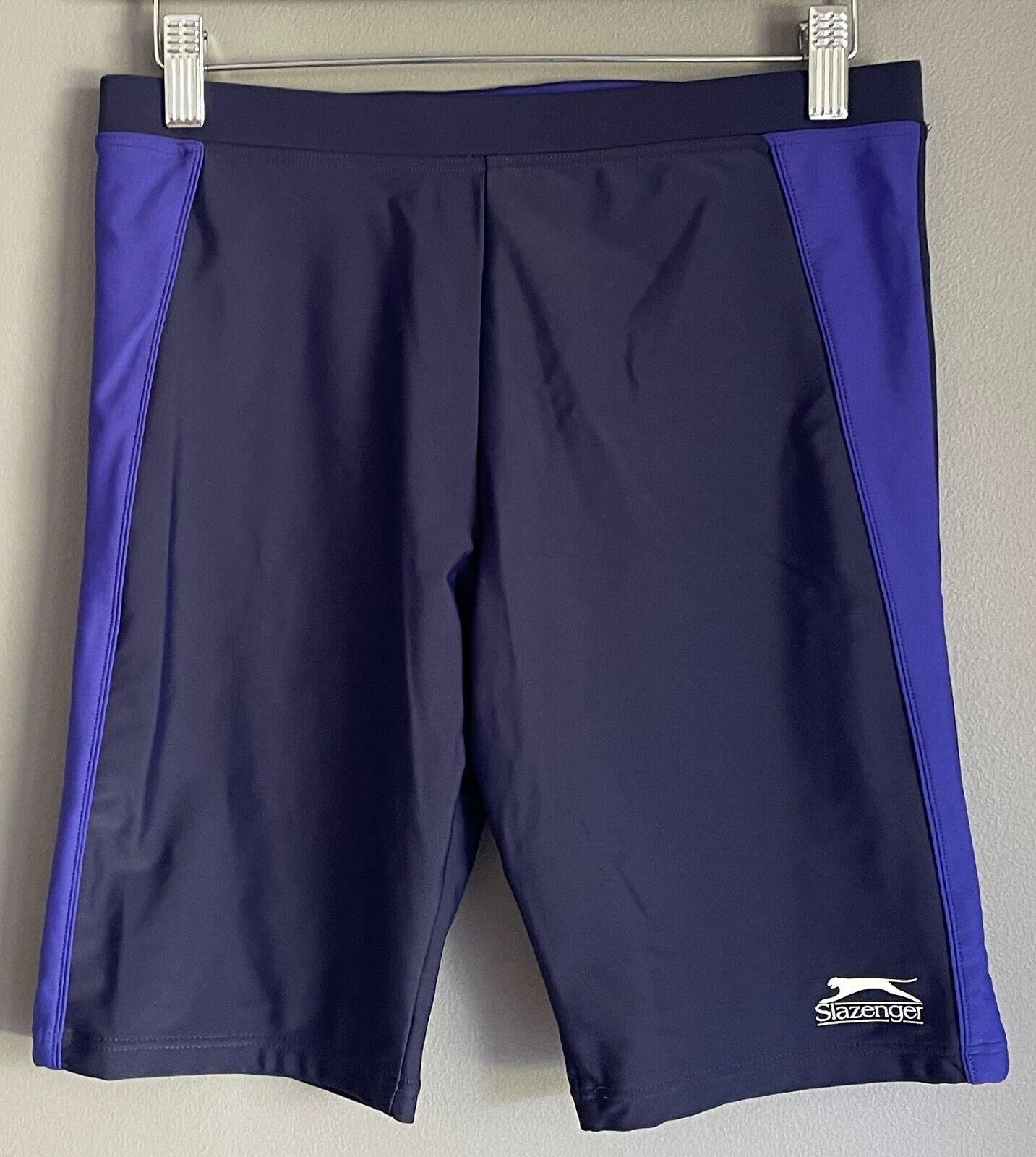SLAZENGER Swimming Shorts Navy Purple Jammer Rebecca Adlington Size M NEW