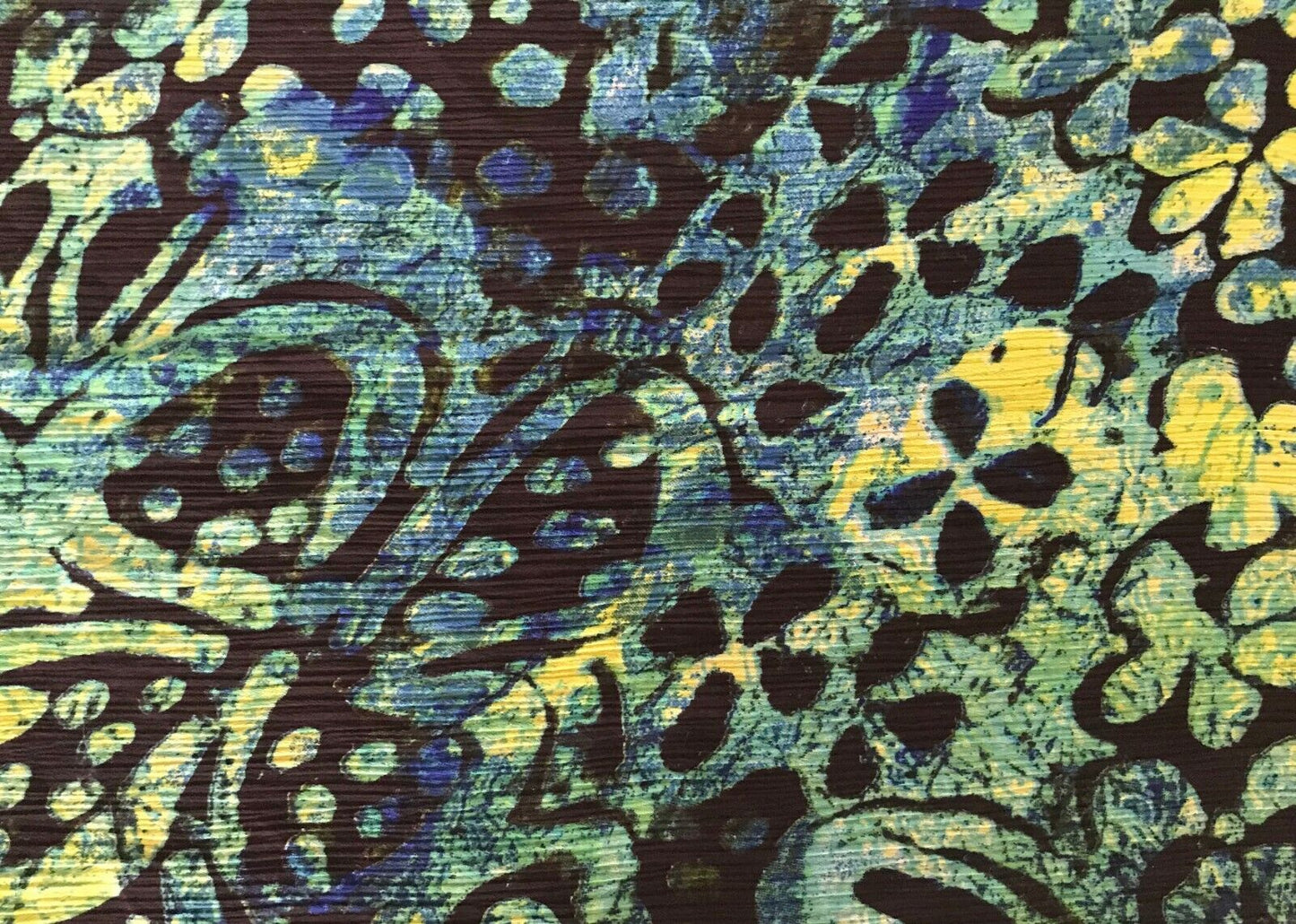 Neck SCARF Semi Sheer Black Green Blue Yellow Floral Print Viscose India NEW