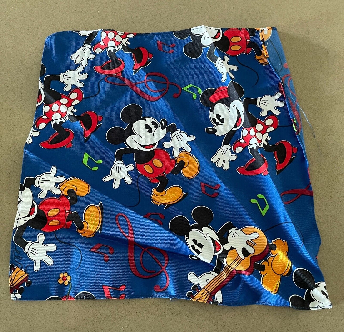 Mens Pocket Square Mickey Mouse & Minnie MICKEY & CO Mens Multicoloured Print